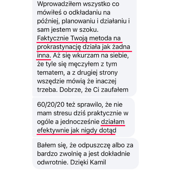 Opinia o metodzie na prokrastynację i skutecznym działaniu