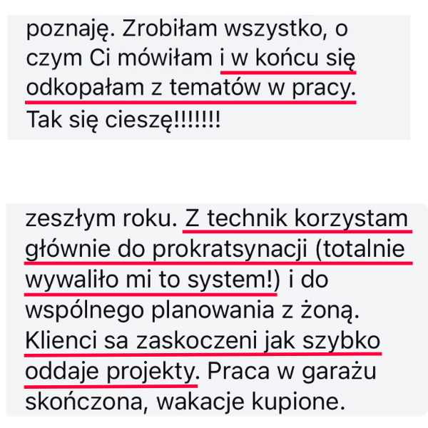 Opinie o powrocie do projektów, prokrastynacji i szybszym oddawaniu pracy